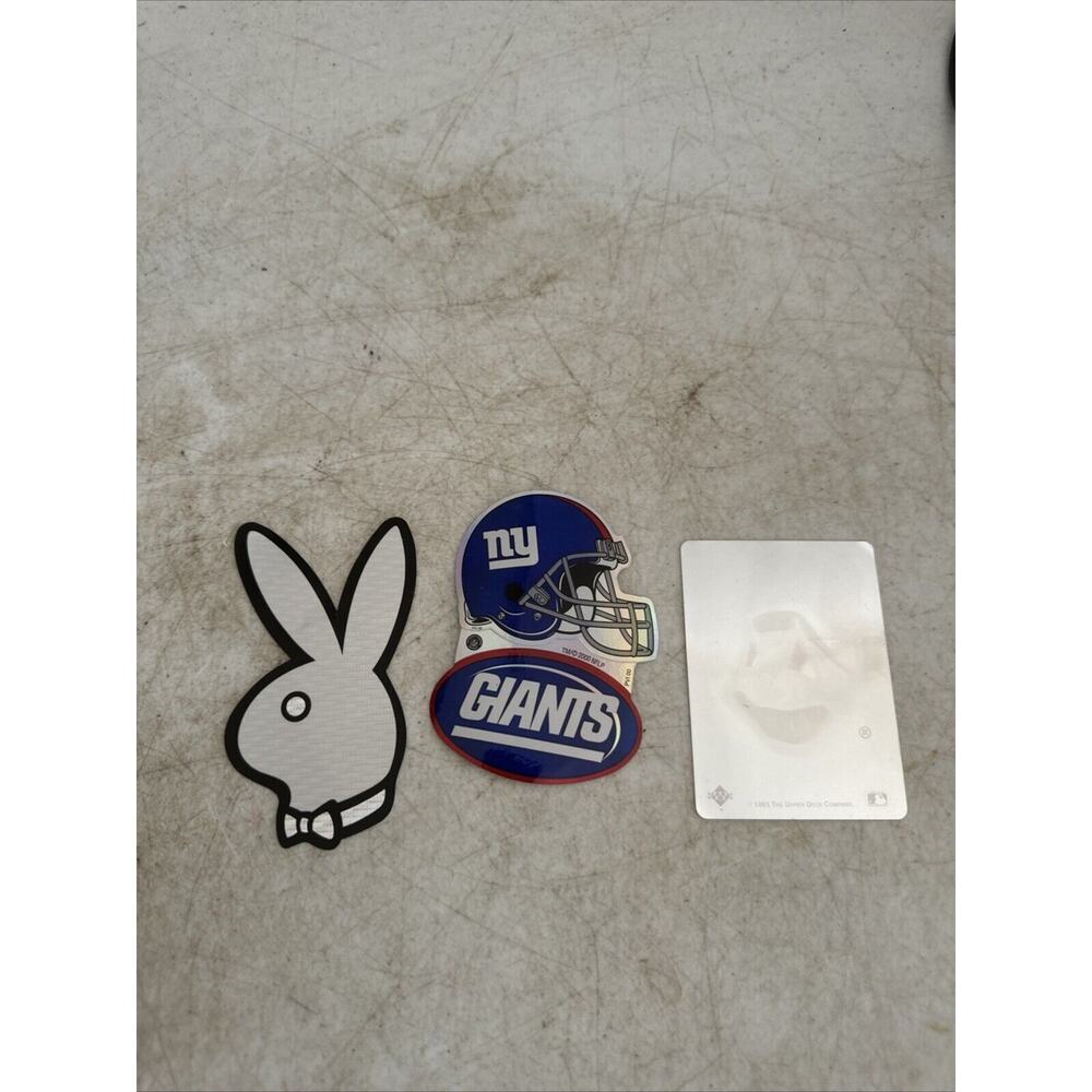 VTG Sticker Lot Playboy New York Giants Cleveland Indians